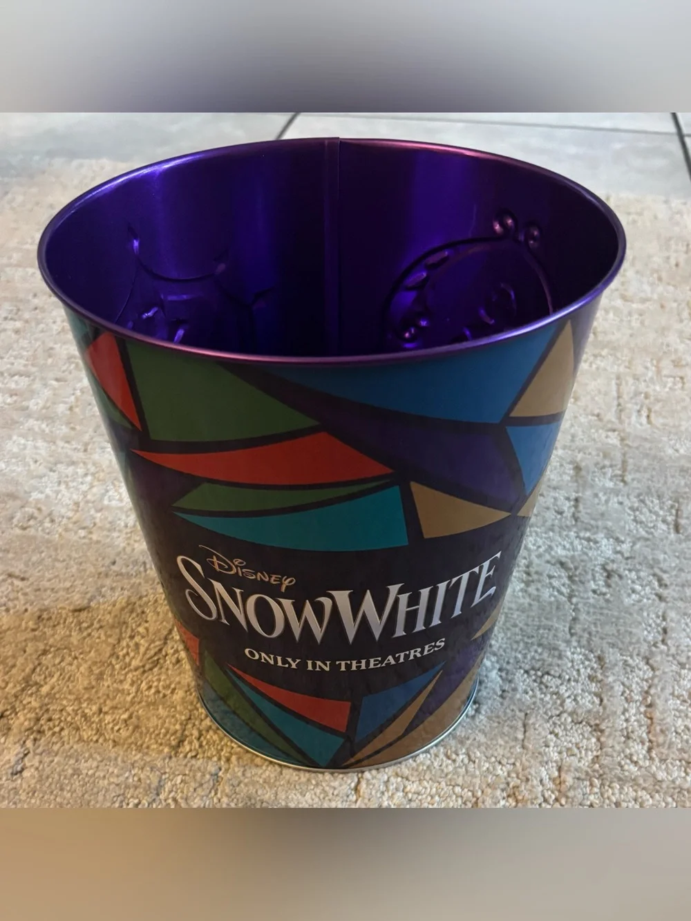 Disney Snow White Metal Popcorn Bucket